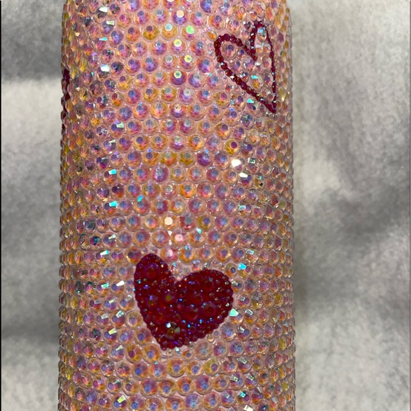 Hearts Bling Rhinestone 20oz Tumbler Cup - Picture 2 of 14